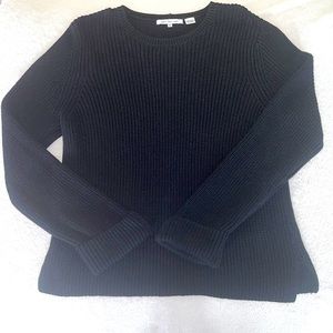 Women Black Cuffed Wrist Sweater size. XL